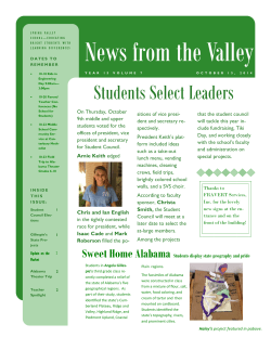 News from the Valley
