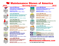 Maintenance Shows of America www.CI-FM.com www.HR-FM.info