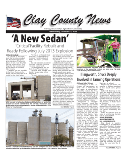 Clay County News ‘A New Sedan’ ‘Critical’ Facility Rebuilt and