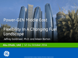 Power-GEN Middle East  Flexibility In A Changing Fuel Landscape