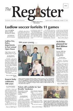 Reg ster The Ludlow soccer forfeits 11 games