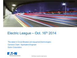 – Oct. 16 Electric League 2014 th