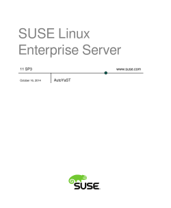 SUSE Linux Enterprise Server www.suse.com 11 SP3