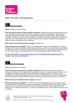 Ban the Box Employers Alliance Boots
