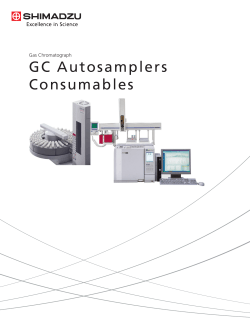 GC Autosamplers Consumables Gas Chromatograph