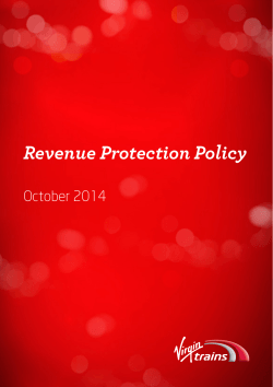 Revenue Protection Policy October 2014