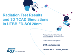 Radiation Test Results and 3D TCAD Simulations in UTBB FD-SOI 28nm