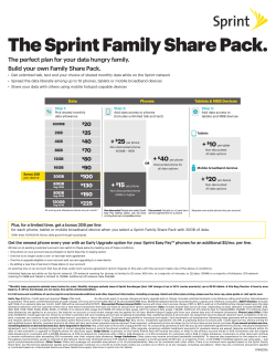 The Sprint Family Share Pack.