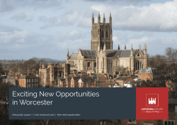 Exciting New Opportunities in Worcester