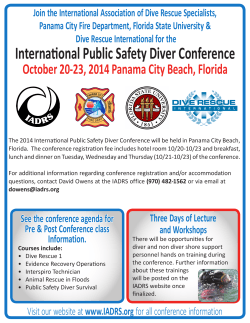Join the International Association of Dive Rescue Specialists,