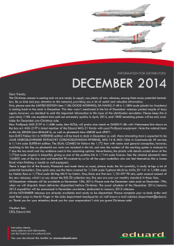 DECEMBER 2014 INFORMATION FOR DISTRIBUTORS