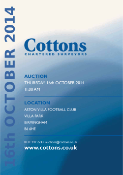 BER 2014 O 16th OCT www.cottons.co.uk
