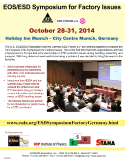 EOS/ESD Symposium for Factory Issues October 28-31, 2014