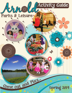 Arn  ld Activity Guide Parks &amp; Leisure Come