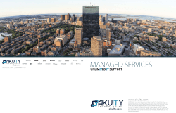 MANAGED SERVICES UNLIM ED SUPPORT