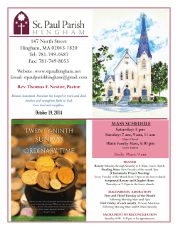 147 North Street Hingham, MA 02043-1820 Tel: 781-749-0587 Fax: 781-749-8053