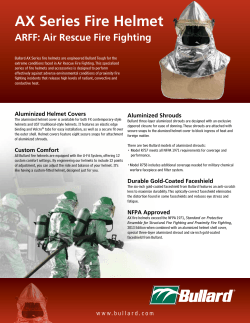 AX Series Fire Helmet ARFF: Air Rescue Fire Fighting