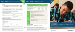 2015 PSSS Quick Reference Sheet Preliminary SAT Scoring Service