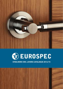 STEELWORX SWL LEVERS CATALOGUE 2014/15