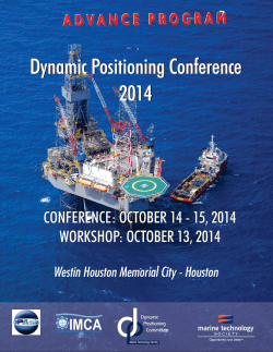 d Dynamic Positioning Conference 2014