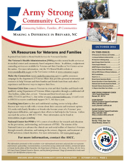 VA Resources for Veterans and Families M  D