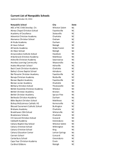 Current List of Nonpublic Schools