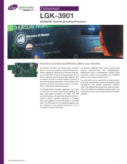LGK-3901 Datasheet Promote your brand and efficiently deliver your channels.
