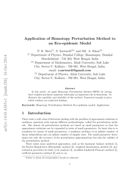 Application of Homotopy Perturbation Method to an Eco-epidemic Model