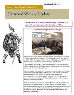 Harwood Weekly Update