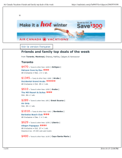 Air Canada Vacations friends and family top deals of the...