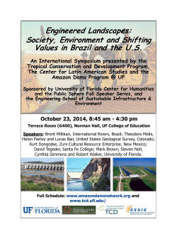 Engineered Landscapes: Society, Environment and Shifting Values in Brazil and the U.S.