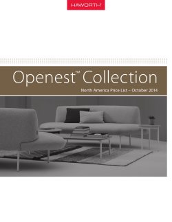 Openest Collection ™ North America Price List – October 2014