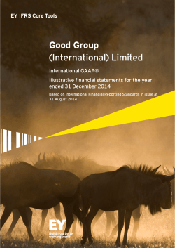 Good Group (International) Limited EY IFRS Core Tools International GAAP®