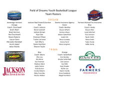 Field of Dreams Youth Basketball League Team Rosters 5-6 Co-Ed