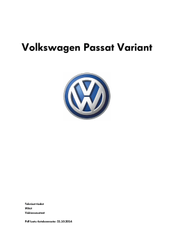 Volkswagen Passat Variant Tekniset tiedot Mitat Vakiovarusteet
