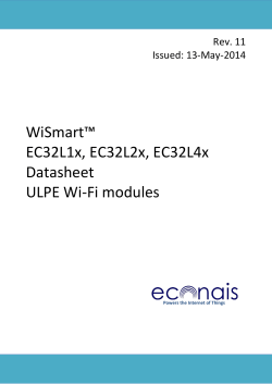 WiSmart™ EC32L1x, EC32L2x, EC32L4x Datasheet