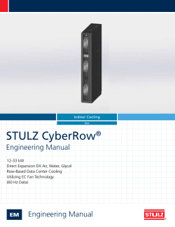 STULZ CyberRow Engineering Manual DX System ®