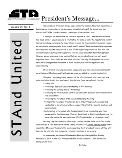 President’s Message... Volume 25  No. 1
