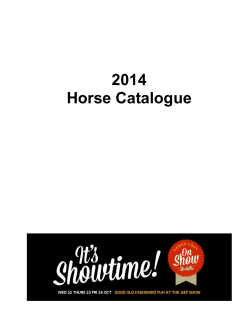 2014 Horse Catalogue