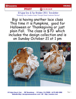 Bigi is having another lace class Halloween or Thanksgiving or just