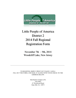 Little People of America District 2 2014 Fall Regional