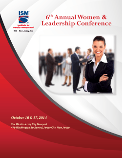 6 Annual Women  &amp; Leadership Conference th