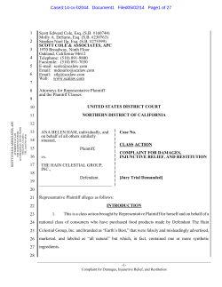 1 Scott Edward Cole, Esq. (S.B. #160744)