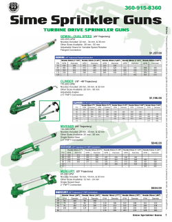 Sime Sprinkler Guns 360-915-8360 CLIMBER