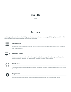 skelJS Overview v0.4.9