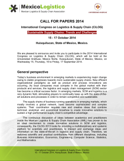 CALL FOR PAPERS 2014