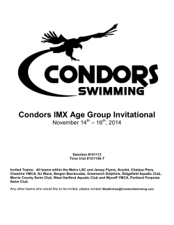 Condors IMX Age Group Invitational – 16 November 14