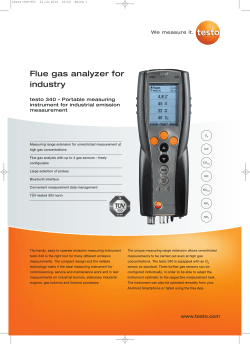 Flue gas analyzer for industry testo 340 – Portable measuring