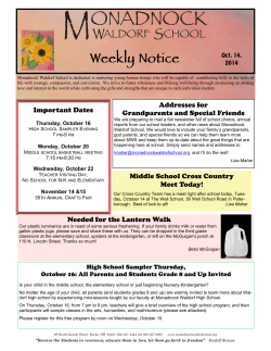 Weekly Notice