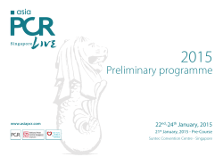 2015 Preliminary programme 22 -24